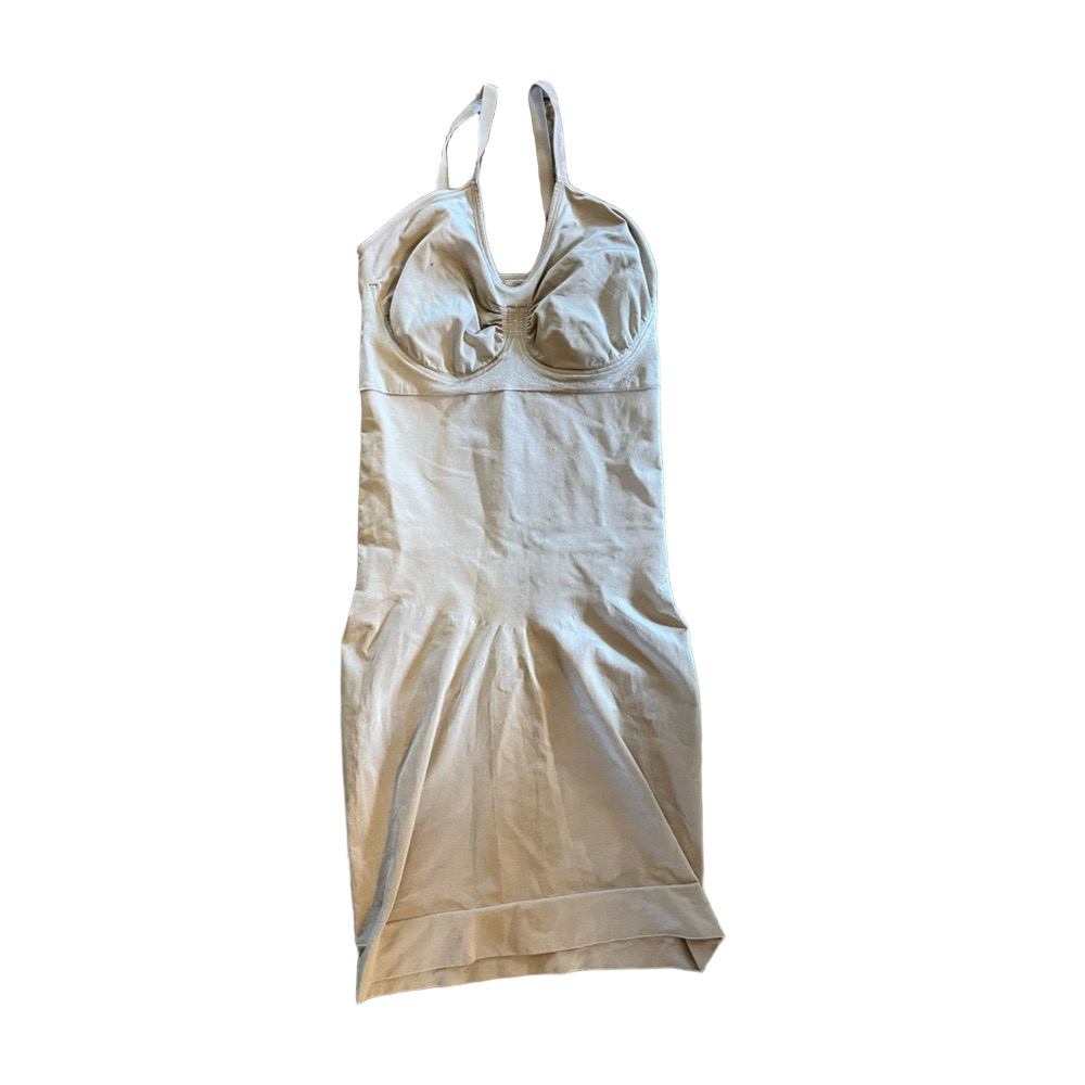 Women's SPANX Nude Coloured  Mid-Thigh Bodysuit size XL